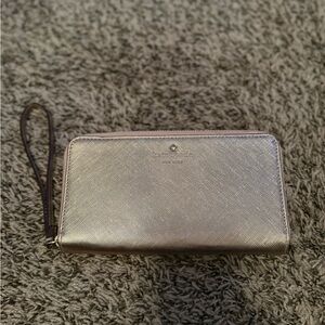 Kate Spade Metallic Gold Wristlet